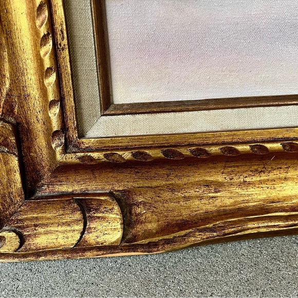 1975 Vintage Framed Floral Painting Signed By Mary Gail 27/32 Inch - Picture 7 of 16